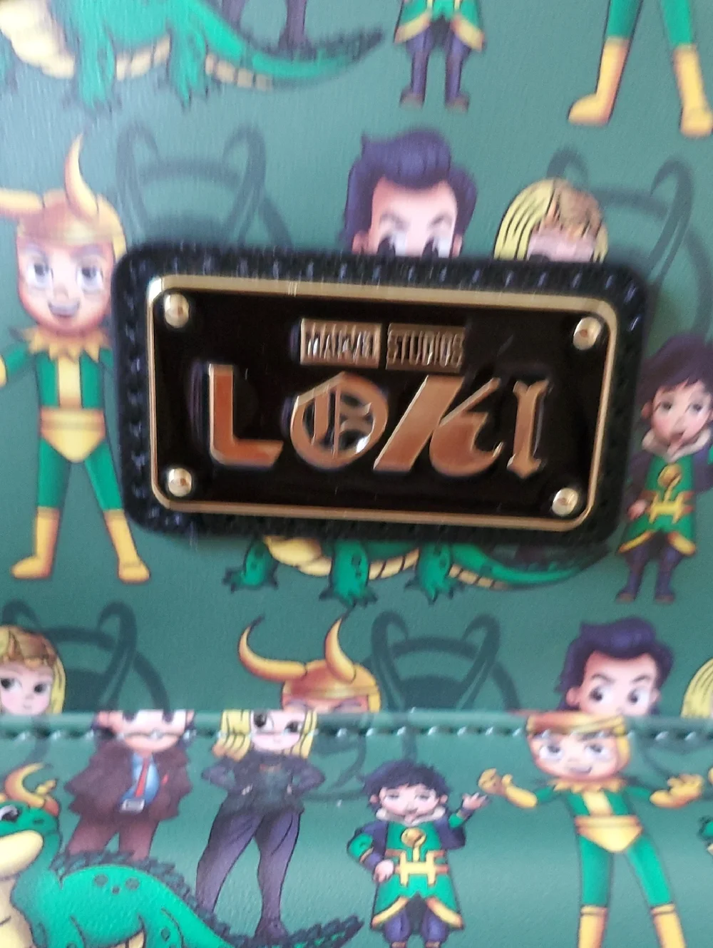 NWT Loungefly Green Loki Variant Mini Backpack